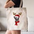 Family Matching Reindeer Xmas Boston Terrier Christmas Canvas Tote Bag, novelty gifts, funny gifts