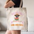 This Girl Loves Watermelon And Her Boston Terrier Dog Mother Canvas Tote Bag, novelty gifts, funny gifts
