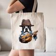 Guitar Shirt Boston Terrier Dog Playing Acoustic Guitar Canvas Tote Bag, novelty gifts, funny gifts