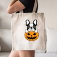 The Halloween Boston Terrier Canvas Tote Bag, novelty gifts, funny gifts