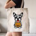 Halloween Dog Boston Terrier Mummy Costume Men Women Kids Canvas Tote Bag, novelty gifts, funny gifts