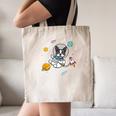 Kawaii Kids & Boys Astronaut Space Boston Terrier Dog Lover Canvas Tote Bag, novelty gifts, funny gifts