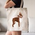 Red Boston Terrier Dog Canvas Tote Bag, novelty gifts, funny gifts