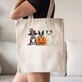 Spooky Ghost Boston Terrier Pumpkin Halloween Dog Lover Canvas Tote Bag, novelty gifts, funny gifts