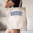 Varsity Grey Nantucket Canvas Tote Bag, novelty gifts, funny gifts