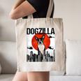 Vintage Japanese Dogzilla Boston Terrier Canvas Tote Bag, novelty gifts, funny gifts