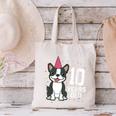 10 Years Old Birthday Boston Terrier Dog Lover 10th Party For Men Women Kids Canvas Tote Bag, gift for family, gift for coworker