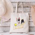 Ballaholic Boston Terrier Dog Chasing Bostie Ball Canvas Tote Bag, gift for family, gift for coworker