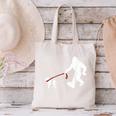 Bigfoot Walking With Bull Terrier Dog Canvas Tote Bag, gift for family, gift for coworker
