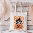 Boston Terrier Costume On Pumpkin Halloween Boston Terrier Canvas Tote Bag, Boston Terrier Halloween Tote Bags, gift for family, gift for coworker