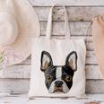Boston Terrier Cute Puppy Face Dog Lover Pet Owner Canvas Tote Bag, gift for family, gift for coworker