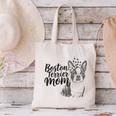 Boston Terrier Dog Bostie Mom Idea For Women Canvas Tote Bag, Boston Terrier Mom Tote Bags, gift for family, gift for coworker