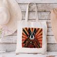 Boston Terrier Dog Japanese Art Samurai Ukiyo-e Canvas Tote Bag, gift for family, gift for coworker