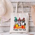 Boston Terrier Dog Lover Fall Ya'Ll Halloween Costume Men Women Canvas Tote Bag, Boston Terrier Halloween Tote Bags, gift for family, gift for coworker