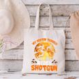 My Boston Terrier Dog Rides Shotgun Witch Halloween Men Women Canvas Tote Bag, Boston Terrier Halloween Tote Bags, gift for family, gift for coworker