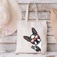 Boston Terrier Dog From Side Boston Bull Canvas Tote Bag, gift for family, gift for coworker