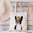 Boston Terrier Dog Wearing Crown For Men Women Girls Kids Canvas Tote Bag, gift for family, gift for coworker