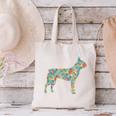 Boston Terrier Flower Silhouette Floral Dog Men Women Girls Kids Canvas Tote Bag, gift for family, gift for coworker