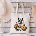 Boston Terrier Ghost Boo Halloween Costume Spooky Season Canvas Tote Bag, Boston Terrier Halloween Tote Bags, Boston Terrier Ghost Tote Bags, gift for family, gift for coworker
