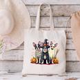 Boston Terrier Halloween Costume Mummy Witch Ghost Dog Lover For Men Women Kids Canvas Tote Bag, Boston Terrier Halloween Tote Bags, Boston Terrier Ghost Tote Bags, gift for family, gift for coworker