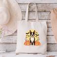 Boston Terrier Halloween Dog Lover Pumpkin Costume Canvas Tote Bag, Boston Terrier Halloween Tote Bags, gift for family, gift for coworker