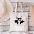 Boston Terrier Halloween Shirt Did Someone Say Treat Canvas Tote Bag, Boston Terrier Halloween Tote Bags, gift for family, gift for coworker