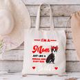 Boston Terrier Mom American Gentleman Dog Mother's Day Canvas Tote Bag, Boston Terrier Mom Tote Bags, American Boston Terrier Tote Bags, gift for family, gift for coworker