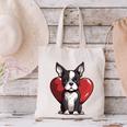 Boston Terrier Mom Dad Bostie Dog Lover Valentines Day Canvas Tote Bag, Boston Terrier Mom Tote Bags, Boston Terrier Dad Tote Bags, gift for family, gift for coworker