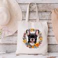 Boston Terrier Mom Floral Bostie Dog Lover Flowers Cute Canvas Tote Bag, Boston Terrier Mom Tote Bags, gift for family, gift for coworker