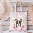 Boston Terrier Mom Mother's Day Canvas Tote Bag, Boston Terrier Mom Tote Bags, gift for family, gift for coworker