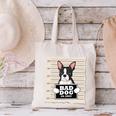 Boston Terrier Mug Shot Guilty Dog Canvas Tote Bag, gift for family, gift for coworker