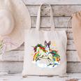 Boston Terrier Riding Unicorn Boys Girls Kids Rainbow Canvas Tote Bag, Boston Terrier Riding Tote Bags, gift for family, gift for coworker