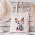 Boston Terrier Splash Canvas Tote Bag, gift for family, gift for coworker