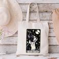 Boston Terrier Tarot Card Star With The Moon Men Women Kids Canvas Tote Bag, Boston Terrier Tarot Tote Bags, gift for family, gift for coworker