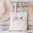 Boston Terrier Tie Dye Heartbeat Love Dog Men Women Canvas Tote Bag, gift for family, gift for coworker