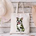 Camo Boston Terrier Pet Owner Camouflage Dog Lover Canvas Tote Bag, gift for family, gift for coworker