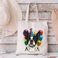 Celebration Event Birthday Party Boston Terrier Canvas Tote Bag, gift for family, gift for coworker
