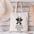 Cute Boston Terrier Dad Dog Lovers Puppy Bostie Owner Canvas Tote Bag, Boston Terrier Dad Tote Bags, gift for family, gift for coworker