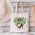 Cute Boston Terrier Shamrock St Patrick's Day Dog Lover Men Women Kids Canvas Tote Bag, gift for family, gift for coworker