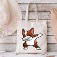 Dabbing Red Boston Terrier Dab Dance Dog Men Women Kids Canvas Tote Bag, gift for family, gift for coworker