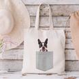 Dog In Your Pocket Boston Terrier For Men Women Girls Kids Canvas Tote Bag, gift for family, gift for coworker