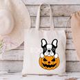 The Halloween Boston Terrier Canvas Tote Bag, Boston Terrier Halloween Tote Bags, gift for family, gift for coworker