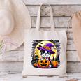 Halloween Boston Terrier Dog Breed With Jack O' Lantern Art Canvas Tote Bag, Boston Terrier Halloween Tote Bags, gift for family, gift for coworker