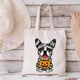 Halloween Dog Boston Terrier Mummy Costume Men Women Kids Canvas Tote Bag, Boston Terrier Halloween Tote Bags, gift for family, gift for coworker