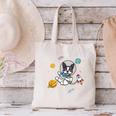 Kawaii Kids & Boys Astronaut Space Boston Terrier Dog Lover Canvas Tote Bag, gift for family, gift for coworker