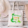 Kids My Nonna Loves Me Dinosaur Grandson Canvas Tote Bag, gift for family, gift for coworker