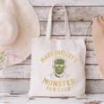 Mary Shelley's Monster Fan Club Gothic Horror Parody Canvas Tote Bag, gift for family, gift for coworker