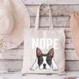 Nope Boston Terrier Puppy Dog Bostie Lover Men Women Girls Kids Canvas Tote Bag, gift for family, gift for coworker