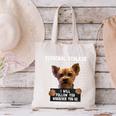 Personal Stalker I'Ll Follow You Wherever You Go Yorkie Canvas Tote Bag, gift for family, gift for coworker