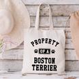 Property Of Boston Terrier Boston Terrier Shirt Canvas Tote Bag, gift for family, gift for coworker